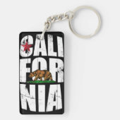 Porte-clés Drapeau d'ours de la Californie (Dos)