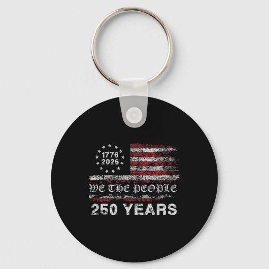 Porte-clés Drapeau du 250e anniversaire 1776-2026 (Recto)