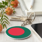 Porte-clés Drapeau du Bangladesh (Côté)