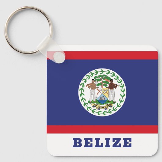 Porte-clés Drapeau du Belize (Recto)