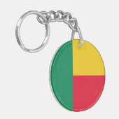 Porte-clés Drapeau du Bénin patriotique Porte - clé (Devant gauche)