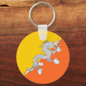 Porte-clés Drapeau du Bhoutan (Recto)