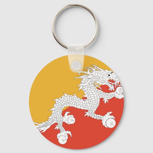Porte-clés Drapeau du Bhoutan (Recto)