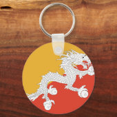 Porte-clés Drapeau du Bhoutan (Recto)