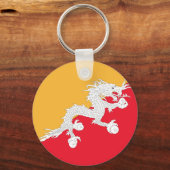 Porte-clés Drapeau du Bhoutan (Recto)