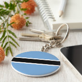 Porte-clés Drapeau du Botswana (Côté)