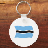 Porte-clés Drapeau du Botswana (Recto)