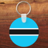 Porte-clés Drapeau du Botswana (Recto)