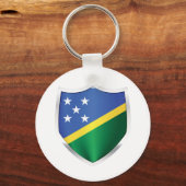 Porte-clés Drapeau du Bouclier d'argent des Îles Salomon (Recto)