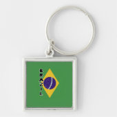 Porte-clés Drapeau du Brésil (Devant)
