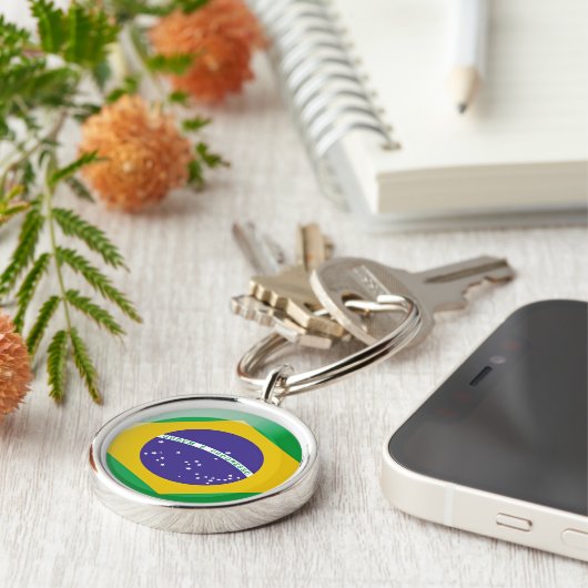 Porte-clés Drapeau du Brésil (Côté)