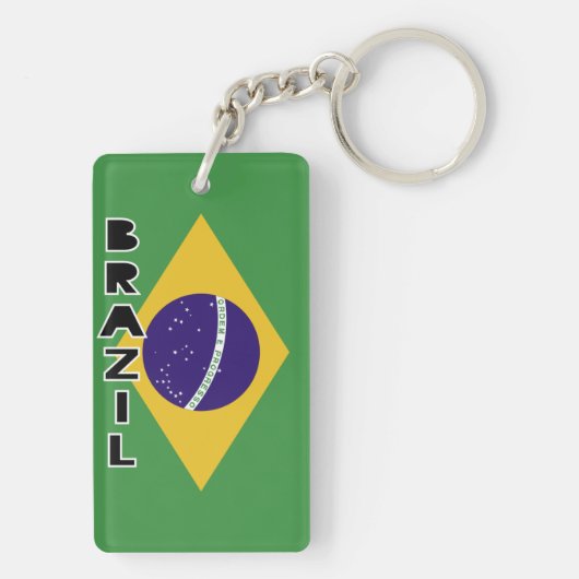 Porte-clés Drapeau du Brésil (Dos)
