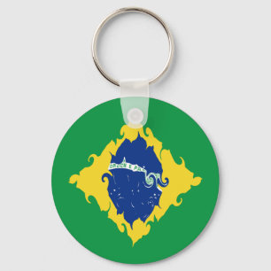 Porte-clés Drapeau du Brésil