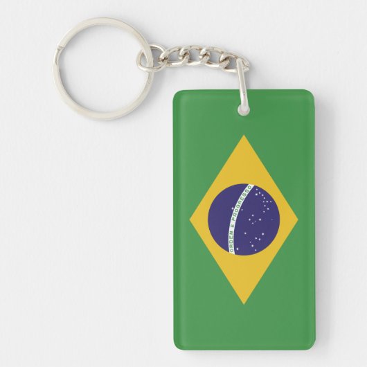 Porte-clés Drapeau du Brésil (Devant)