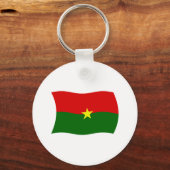 Porte-clés Drapeau du Burkina Faso (Recto)