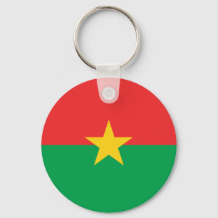 Porte-clés Drapeau du Burkina Faso patriotique