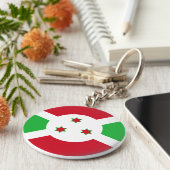 Porte-clés Drapeau du Burundi (Côté)