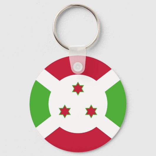 Porte-clés Drapeau du Burundi (Recto)