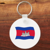 Porte-clés Drapeau du Cambodge (Recto)