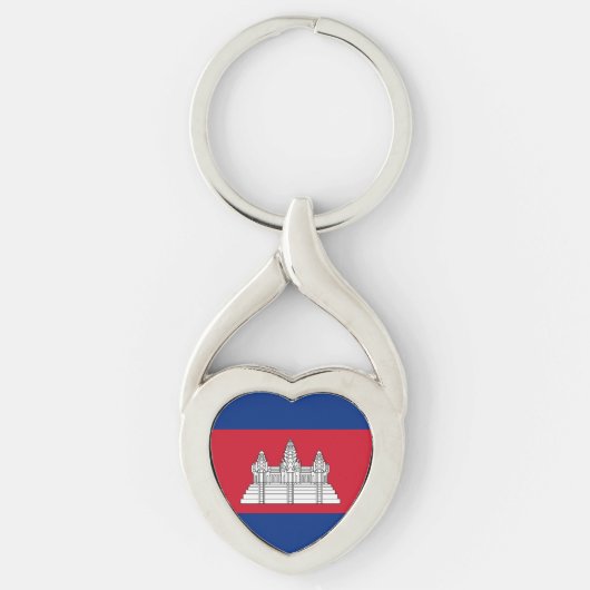 Porte-clés drapeau du Cambodge (Devant)