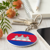Porte-clés Drapeau du Cambodge (Côté)