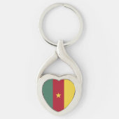 Porte-clés drapeau du Cameroun (Devant)