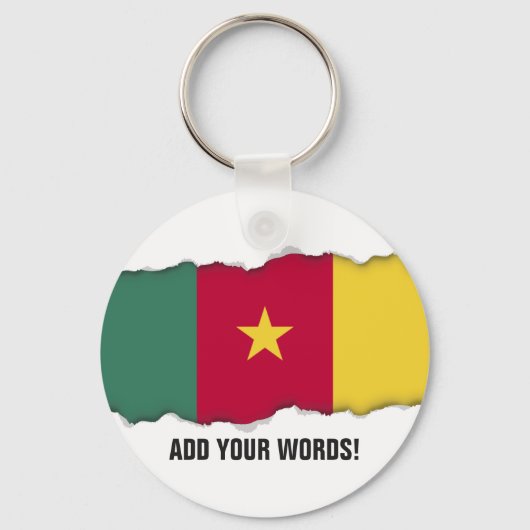 Porte-clés Drapeau du Cameroun (Recto)