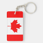 Porte-clés Drapeau du Canada (Dos)