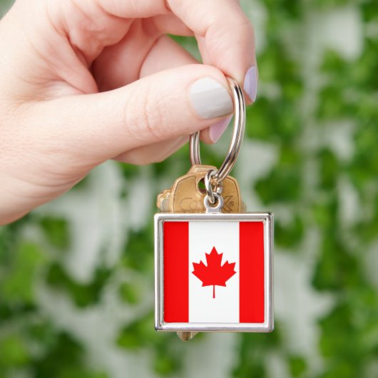 Porte-clés Drapeau du Canada (main)