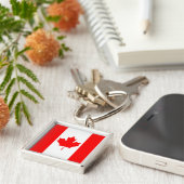 Porte-clés Drapeau du Canada (Côté)