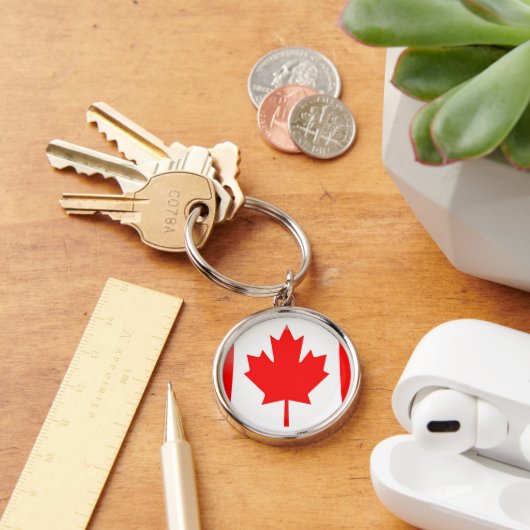 Porte-clés Drapeau du Canada (Bureau)