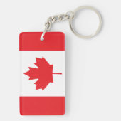 Porte-clés Drapeau du Canada (Dos)