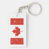Porte-clés Drapeau du Canada (Dos)
