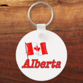Porte-clés Drapeau du Canada - Alberta (Recto)