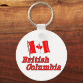 Porte-clés Drapeau du Canada - Colombie-Britannique (Recto)