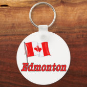Porte-clés Drapeau du Canada - Edmonton (Recto)