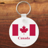 Porte-clés Drapeau du Canada portant le nom (Recto)