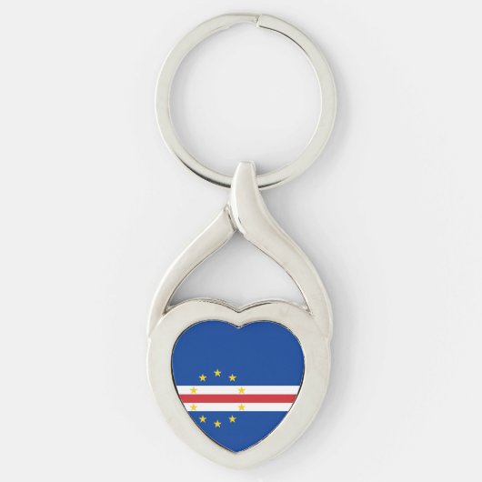 Porte-clés Drapeau du Cap-Vert (Devant)