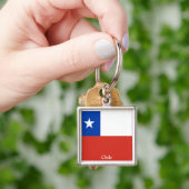 Porte-clés Drapeau du Chili (main)