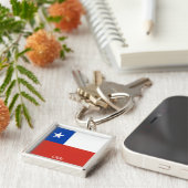 Porte-clés Drapeau du Chili (Côté)