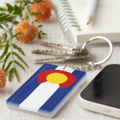 Porte-clés Drapeau du Colorado (Devant droit)