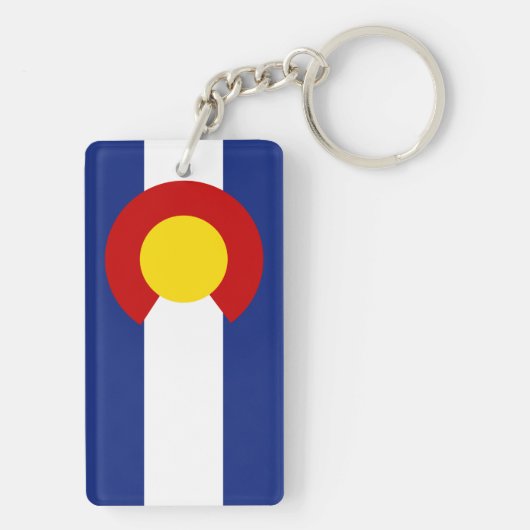 Porte-clés Drapeau du Colorado (Dos)