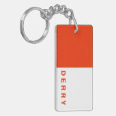 Porte-clés drapeau du comté de derry symbole irlande du nord  (Devant gauche)