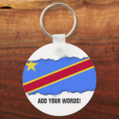 Porte-clés Drapeau du Congo (Recto)