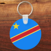 Porte-clés Drapeau du Congo (Recto)