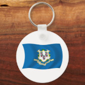 Porte-clés Drapeau du Connecticut (Recto)