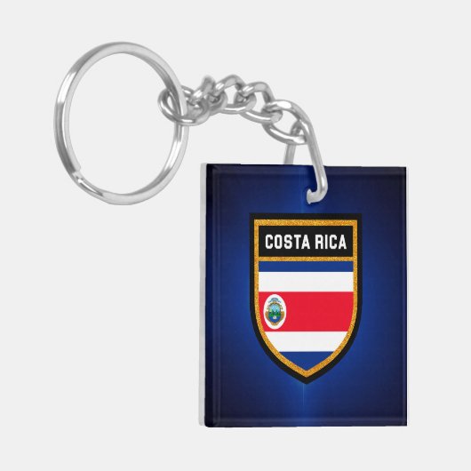 Porte-clés Drapeau du Costa Rica (Devant gauche)