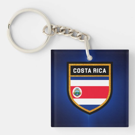 Porte-clés Drapeau du Costa Rica (Devant)