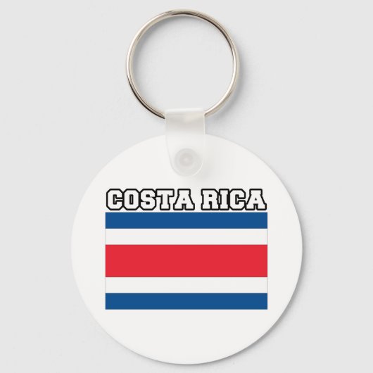 Porte-clés Drapeau du Costa Rica (Recto)