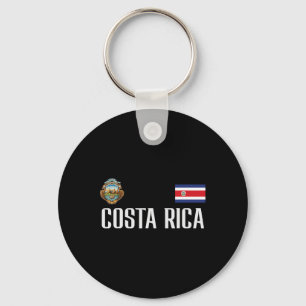 Porte-clés Drapeau du Costa Rica Football Fan Hommes Femmes E